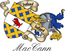 Clan/Sept Crest Wall Shield for the MacCann Clan
