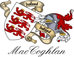 Clan/Sept Crest Wall Shield for the MacCoghlan Clan