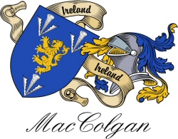 Clan/Sept Crest Wall Shield for the MacColgan Clan