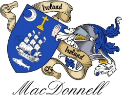 Clan/Sept Crest Wall Shield for the MacDonnell (Clare and Connaght) Clan