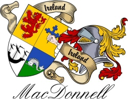 Clan/Sept Crest Wall Shield for the MacDonnell (of the Glens) Clan