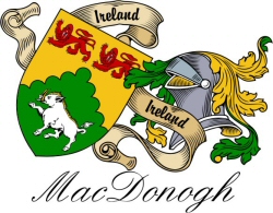 Clan/Sept Crest Wall Shield for the MacDonogh Clan