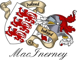 Clan/Sept Crest Wall Shield for the MacInerney Clan