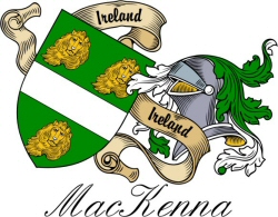 Clan/Sept Crest Wall Shield for the MacKenna Clan