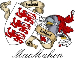 Clan/Sept Crest Wall Shield for the MacMahon (Thomond) Clan