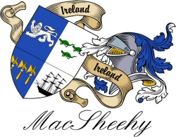 Clan/Sept Crest Wall Shield for the MacSheehy Clan