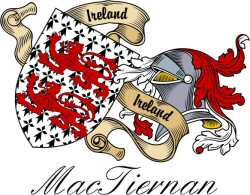 Clan/Sept Crest Wall Shield for the MacTiernan Clan