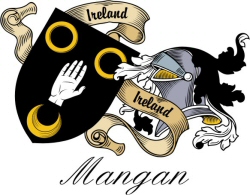 Clan/Sept Crest Wall Shield for the Mangan Clan