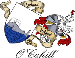 Clan/Sept Crest Wall Shield for the O'Cahill Clan