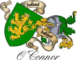 Clan/Sept Crest Wall Shield for the O'Connor Kerry Clan