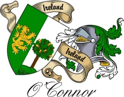 Clan/Sept Crest Wall Shield for the O'Connor Sligo Clan