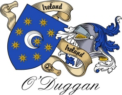 Clan/Sept Crest Wall Shield for the O'Duggan Clan