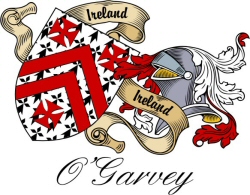 Clan/Sept Crest Wall Shield for the O'Garvey Clan