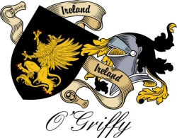 Clan/Sept Crest Wall Shield for the O'Griffy (Griffin) Clan