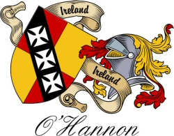 Clan/Sept Crest Wall Shield for the O'Hannon Clan