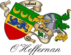 Clan/Sept Crest Wall Shield for the O'Heffernan Clan