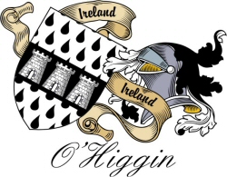 Clan/Sept Crest Wall Shield for the O'Higgin Clan