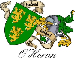 Clan/Sept Crest Wall Shield for the O'Horan Clan