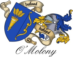 Clan/Sept Crest Wall Shield for the O'Molony Clan