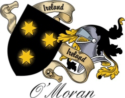 Clan/Sept Crest Wall Shield for the O'Moran Clan