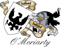Clan/Sept Crest Wall Shield for the O'Moriarty Clan