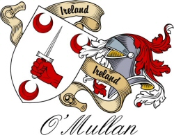 Clan/Sept Crest Wall Shield for the O'Mullan Clan