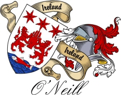 Clan/Sept Crest Wall Shield for the O'Neill Clan