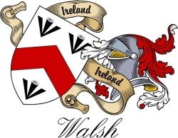 Clan/Sept Crest Wall Shield for the Walsh Clan