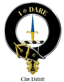 Clan Crest Wall Shield for the Dalziel Scottish Clan