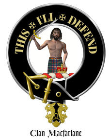Clan Crest Wall Shield for the MacFarlane (2) Scottish Clan