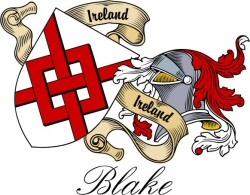 Clan/Sept Crest Wall Shield for the Blake Clan