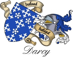 Clan/Sept Crest Wall Shield for the Darcy Clan