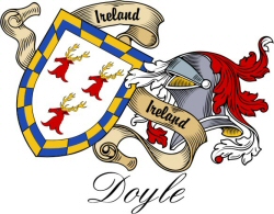 Clan/Sept Crest Wall Shield for the Doyle Clan