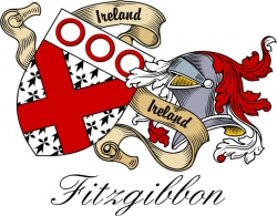 Clan/Sept Crest Wall Shield for the Fitzgibbon Clan