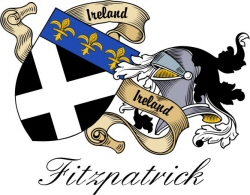 Clan/Sept Crest Wall Shield for the Fitzpatrick Clan