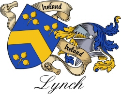 Clan/Sept Crest Wall Shield for the Lynch Clan