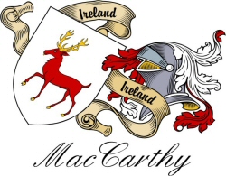 Clan/Sept Crest Wall Shield for the MacCarthy Clan
