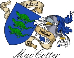 Clan/Sept Crest Wall Shield for the MacCotter Clan