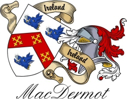 Clan/Sept Crest Wall Shield for the MacDermot Clan