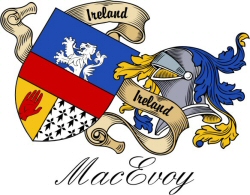 Clan/Sept Crest Wall Shield for the MacEvoy Clan