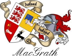 Clan/Sept Crest Wall Shield for the MacGrath Clan