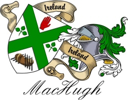 Clan/Sept Crest Wall Shield for the MacHugh Clan