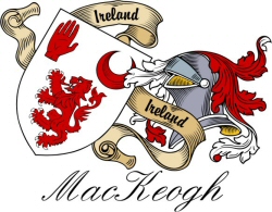 Clan/Sept Crest Wall Shield for the MacKeogh Clan