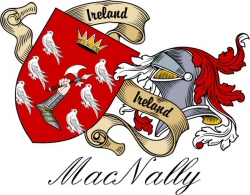 Clan/Sept Crest Wall Shield for the MacNally Clan