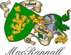 Clan/Sept Crest Wall Shield for the MacRannall (Reynolds) Clan