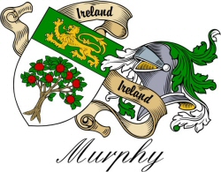 Clan/Sept Crest Wall Shield for the Murphy (O'Morchoe) Clan