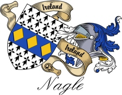 Clan/Sept Crest Wall Shield for the Nagle Clan