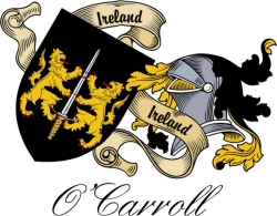 Clan/Sept Crest Wall Shield for the O'Carroll Clan