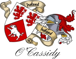 Clan/Sept Crest Wall Shield for the O'Cassidy Clan