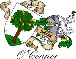 Clan/Sept Crest Wall Shield for the O'Connor Faly Clan